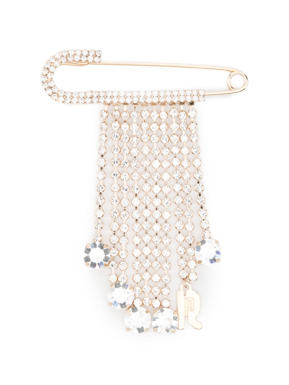 RABANNE Charm portachiavi Paco con frange di strass 