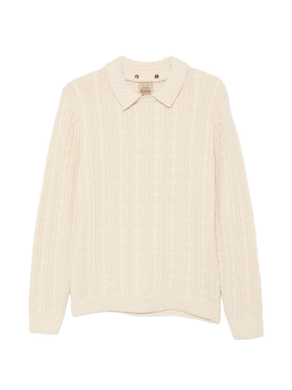 RAKKI Maglia Cat in lana con texture a maglia intrecciata 