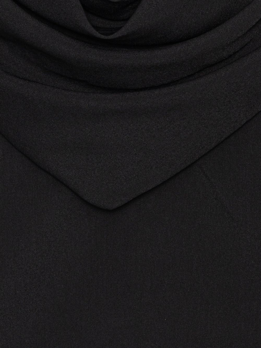 ROTATE Maglia nera con scollo drappeggiato 