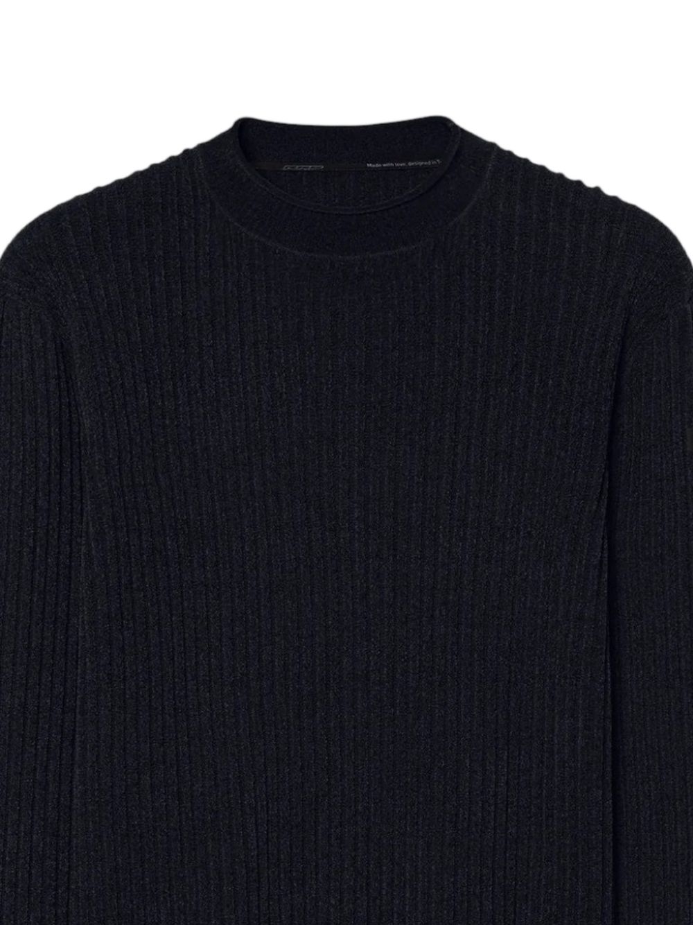 RRD ROBERTO RICCI DESIGNS Maglia girocollo nera a costine 