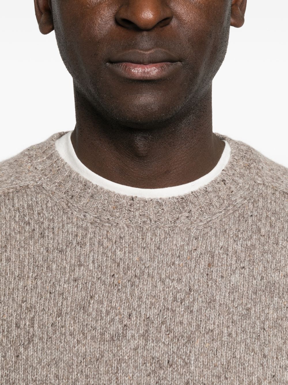 SCAGLIONE Maglia girocollo beige 