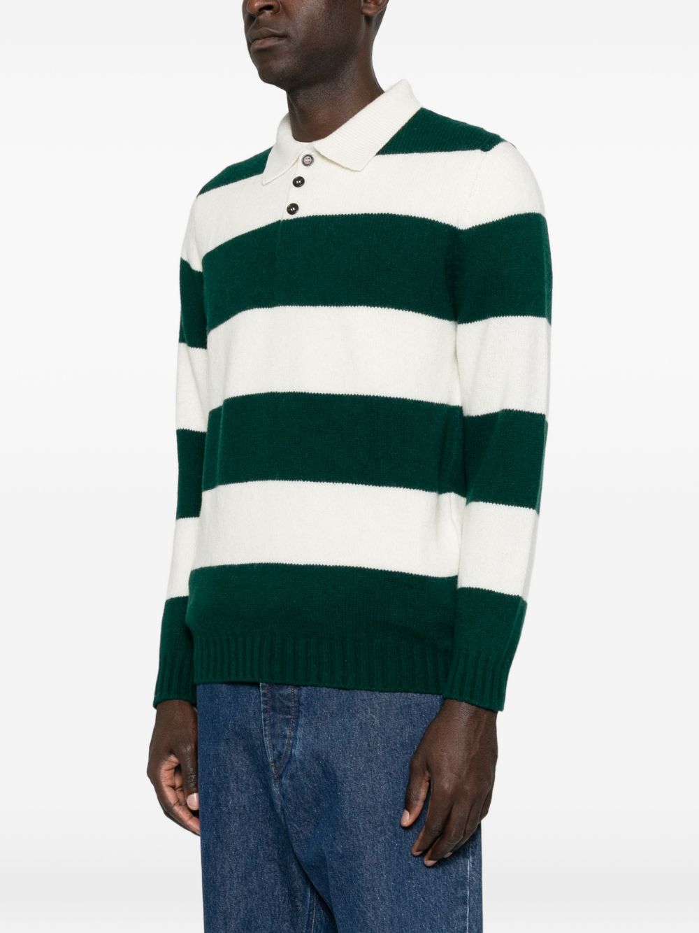SCAGLIONE Polo in lana a righe 