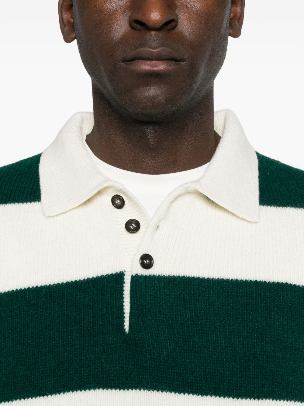 SCAGLIONE Polo in lana a righe 