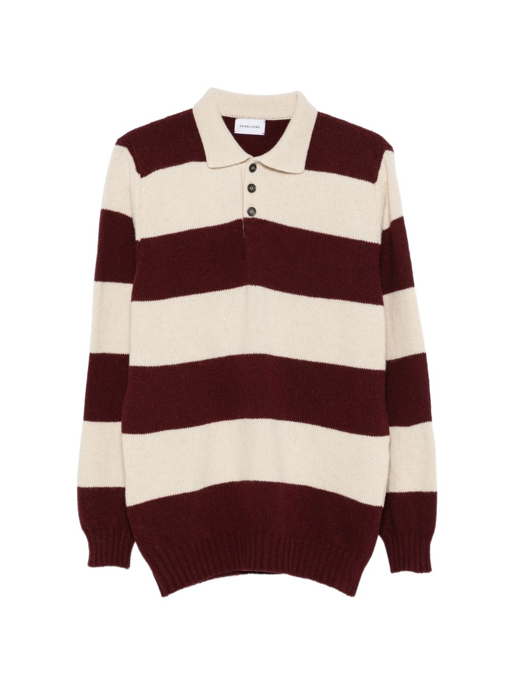 SCAGLIONE Polo in lana a righe 