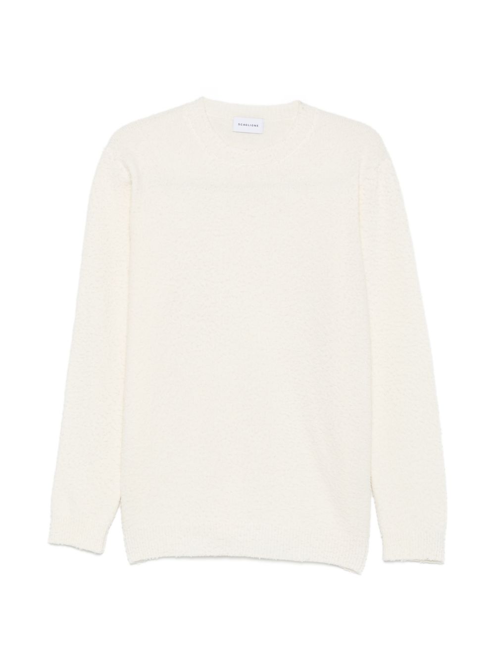 SCAGLIONE Maglia color avorio in lana 