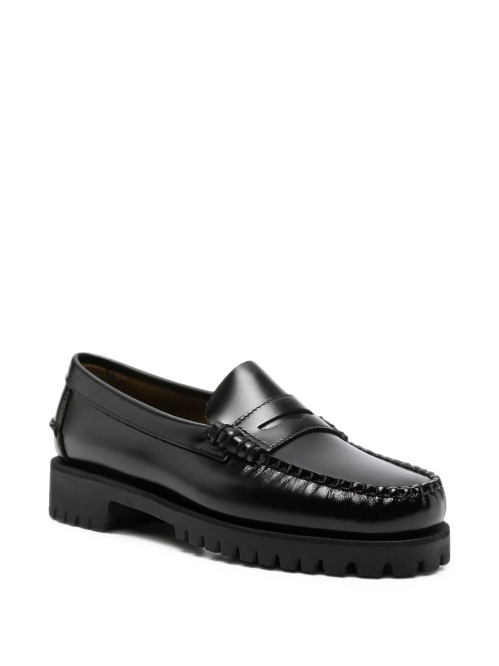 SEBAGO Dan Lug  mocassini penny loafer in pelle con suola carrarmato 