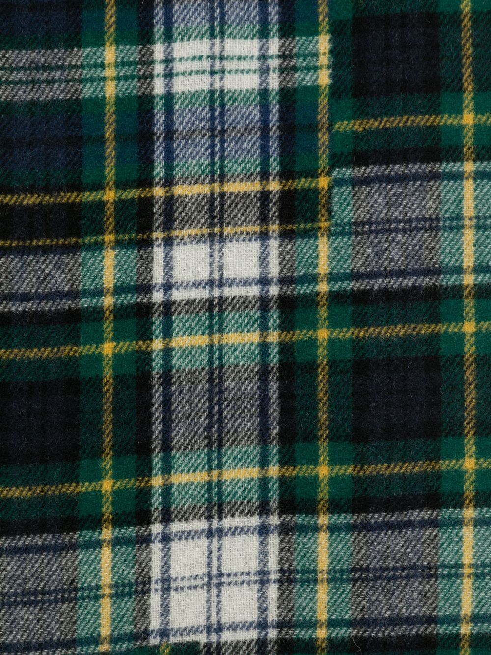 SEBAGO Sciarpa in Lana Tartan Multicolore 