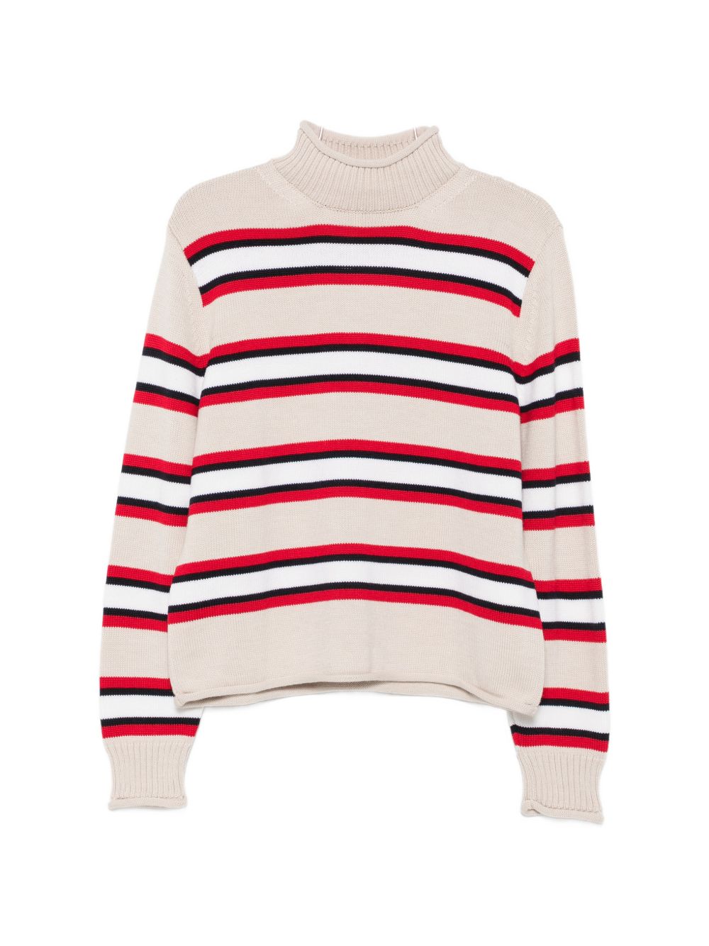 SEMICOUTURE Maglia Abby collo alto in lana multicolor 