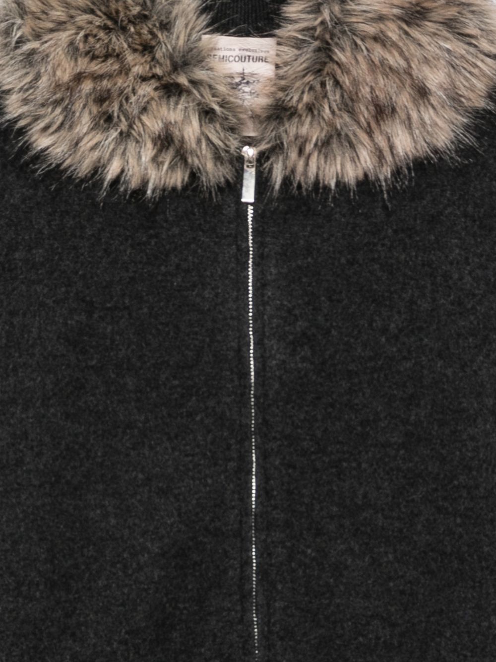 SEMICOUTURE Giacca Arabella nera in lana 