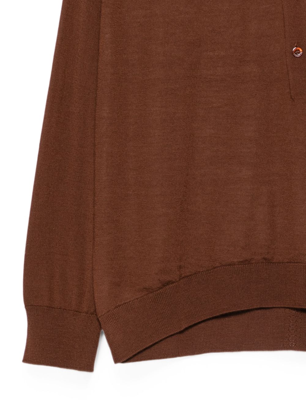 SEMICOUTURE Polo Cassie color avorio e marrone 