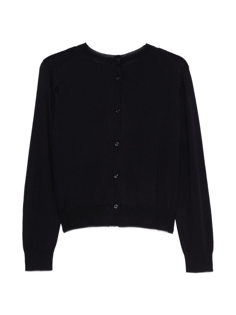 SEMICOUTURE Cardigan HILDA in lana blu 