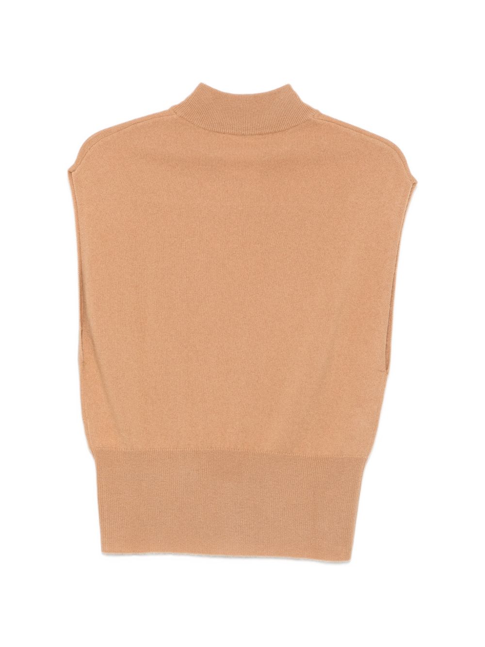 SEMICOUTURE Gilet ANGELICA in lana e cashmere con collo alto 