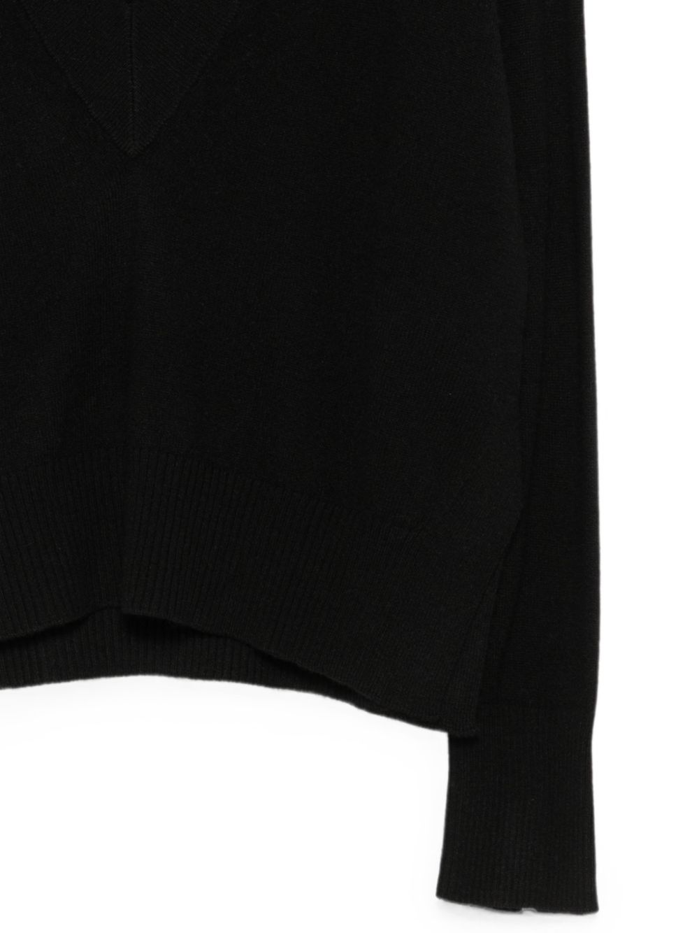 SEMICOUTURE Maglia BERTHA con scollo a V in lana e cashmere 