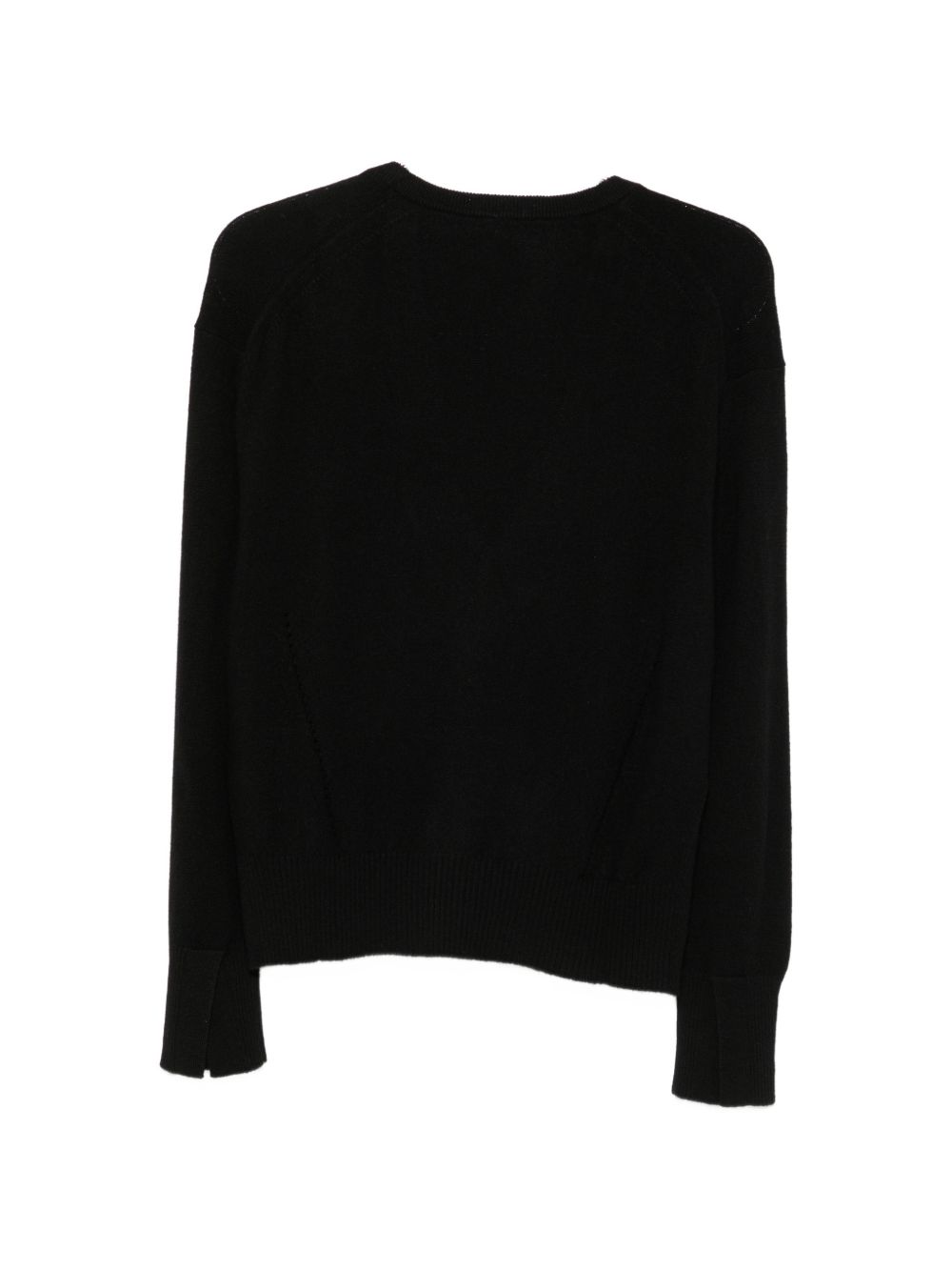 SEMICOUTURE Maglia BERTHA con scollo a V in lana e cashmere 