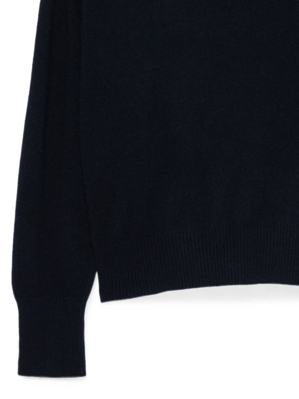 SEMICOUTURE Maglia DALIA blu in cashmere con collo alto 