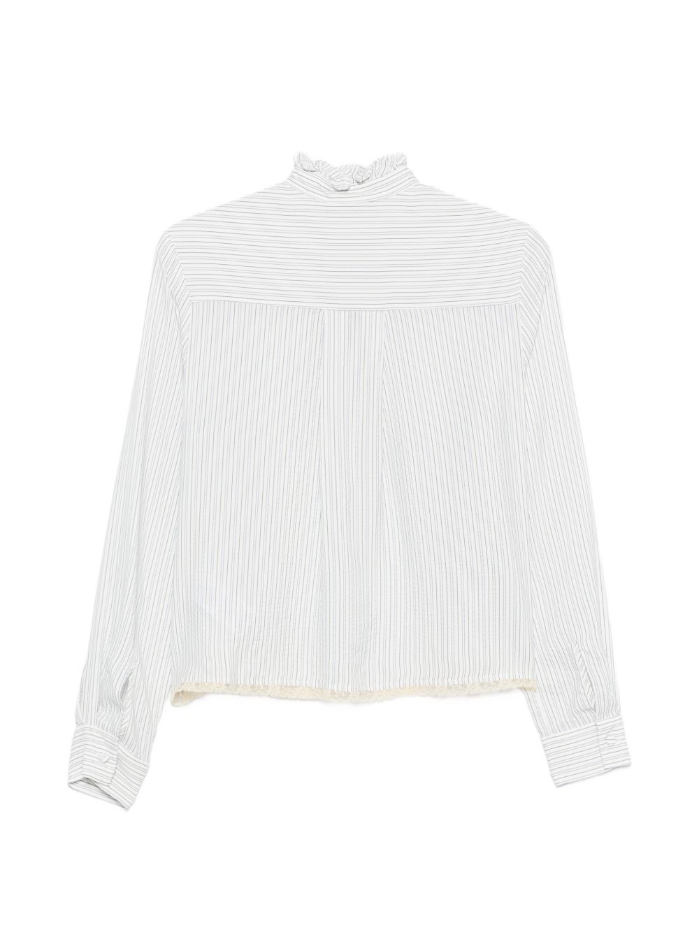 SEMICOUTURE Camicia HEIDI bianca con maniche a sbuffo 