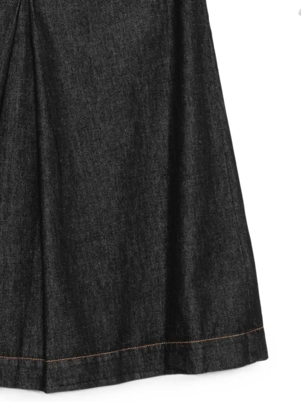 SEMICOUTURE Gonna midi CLARA in denim blu scuro a pieghe 