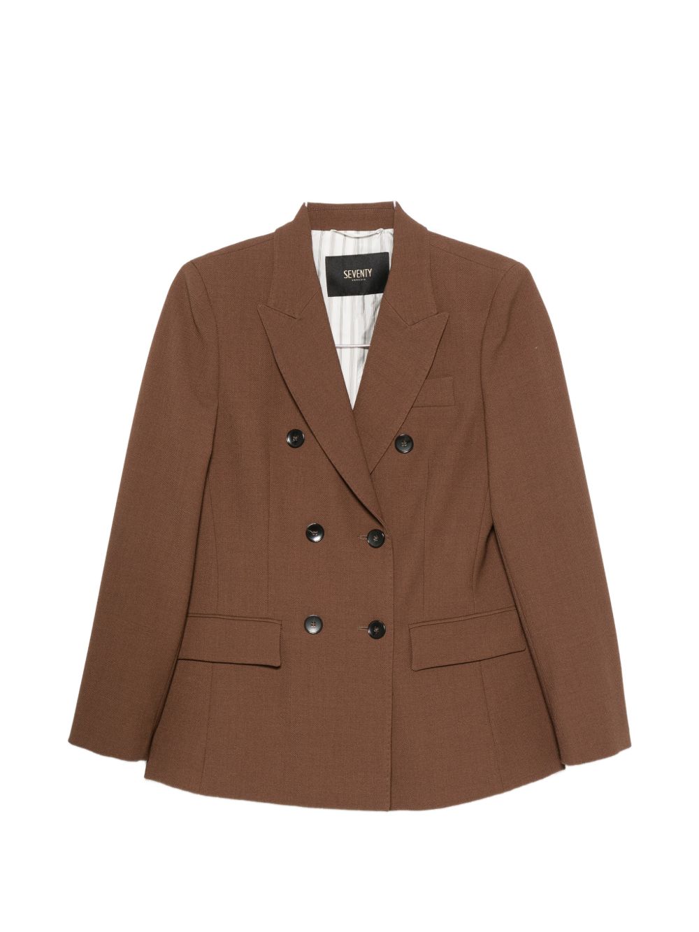 SEVENTY Giacca blazer doppiopetto marrone 