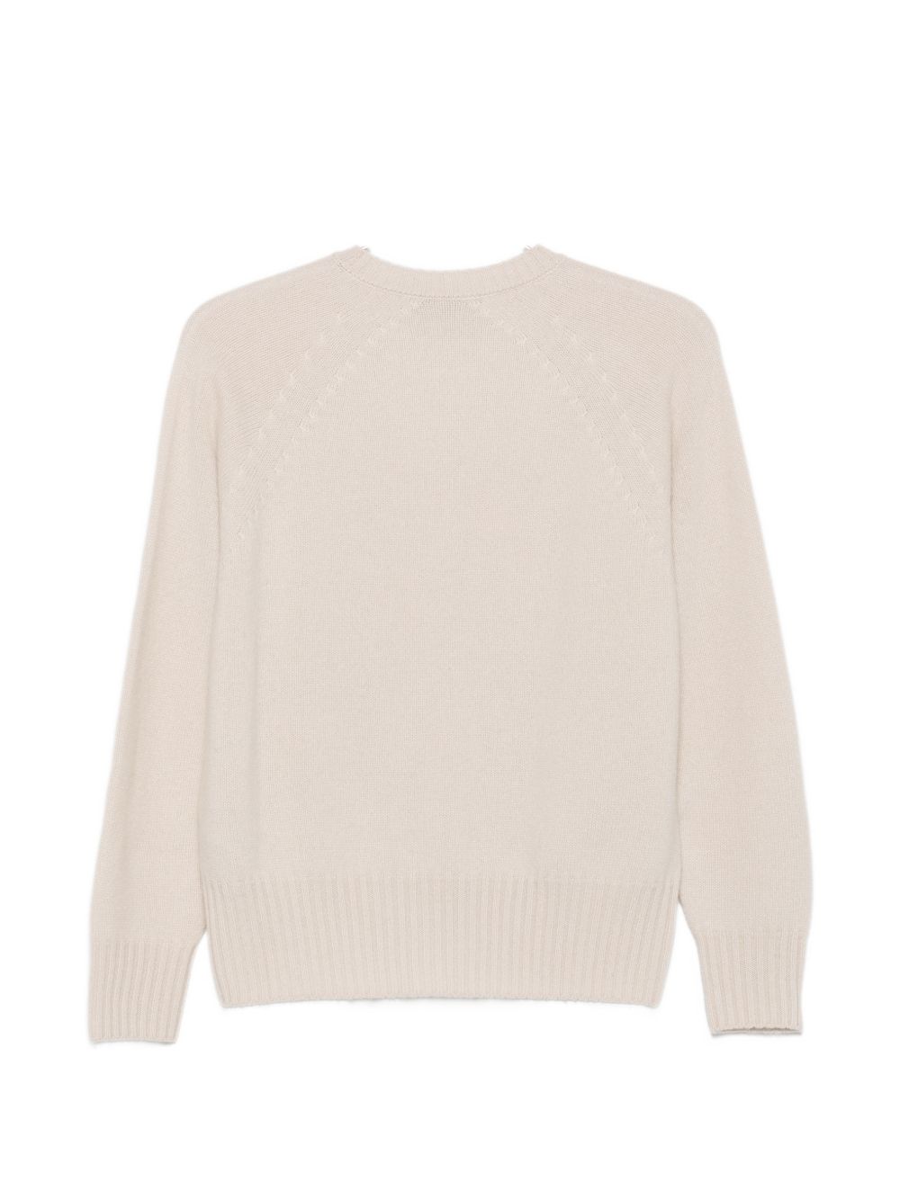 SEVENTY Maglia girocollo in cashmere beige 