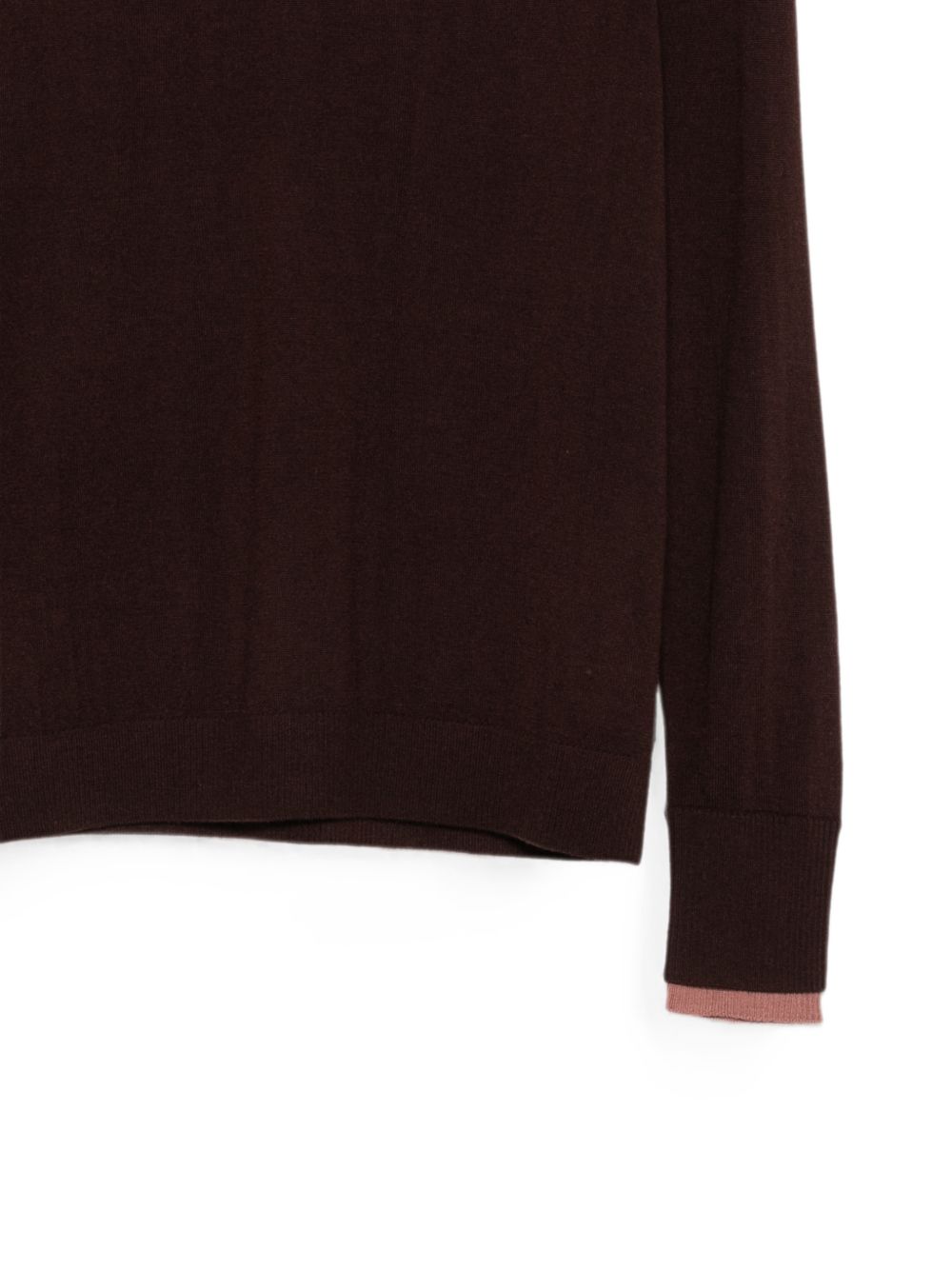 SEVENTY Maglia girocollo in cashmere marrone 