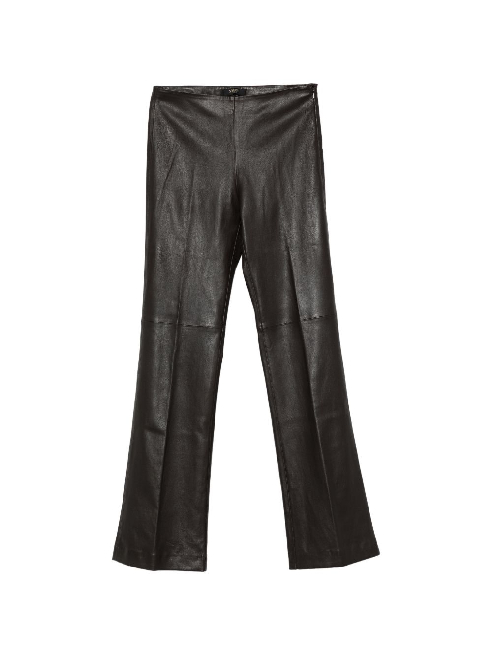 SEVENTY Pantaloni eleganti marroni in pelle 