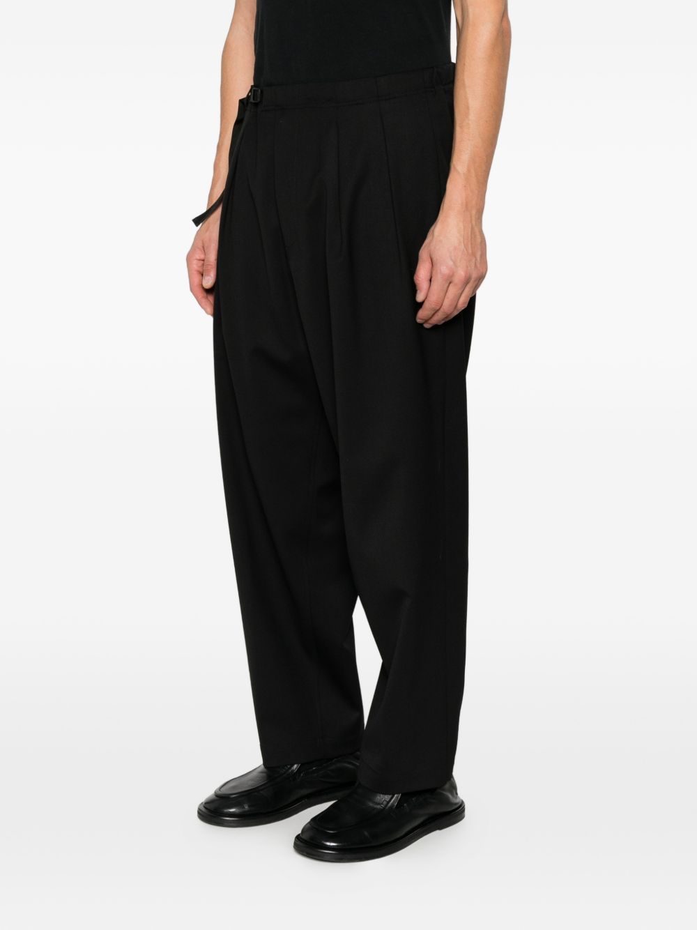 SEVEN GAUGE Pantaloni in lana neri 