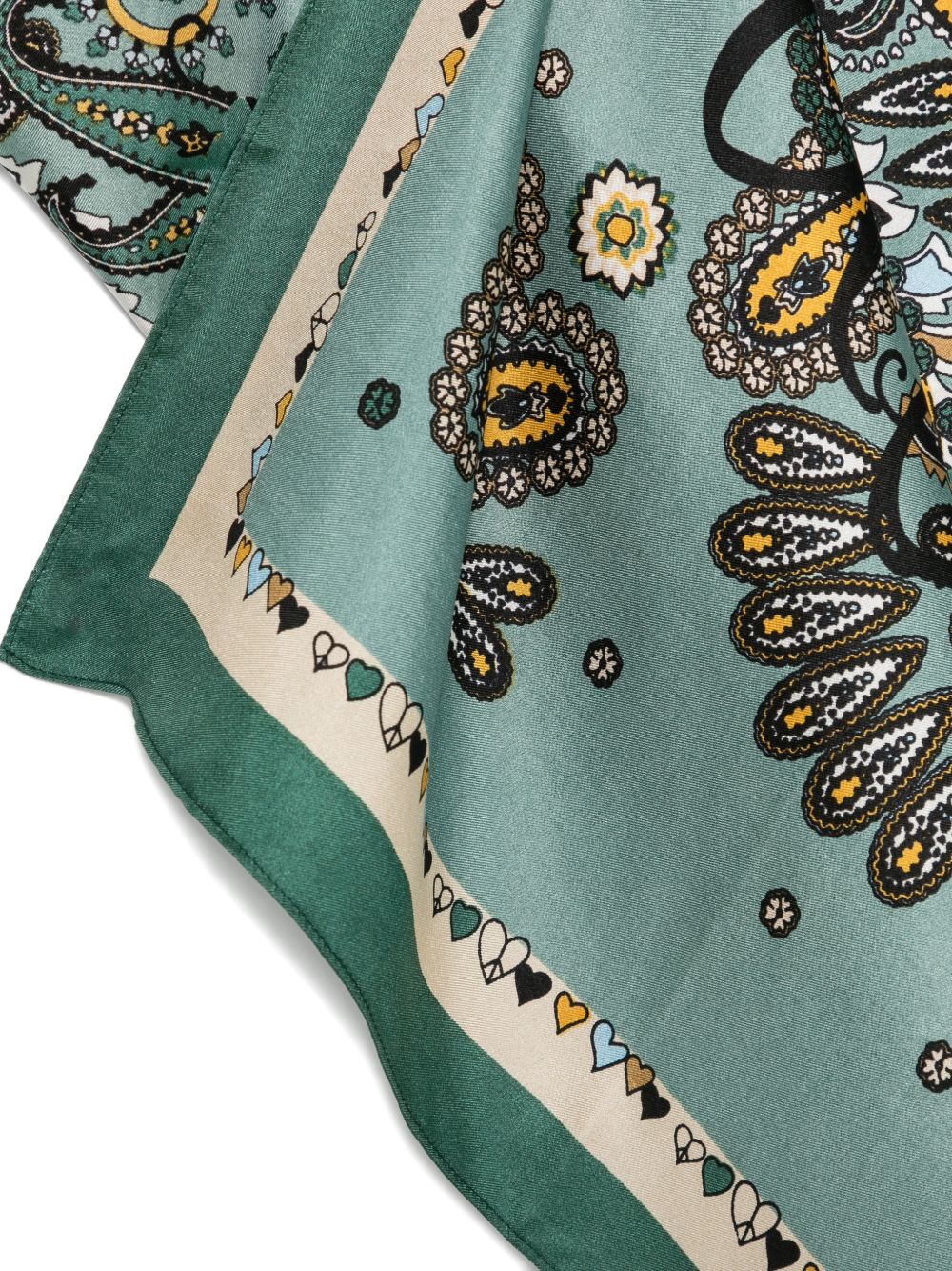SGOMBERO CANTINE <BR/>Foulard di seta con stampa 