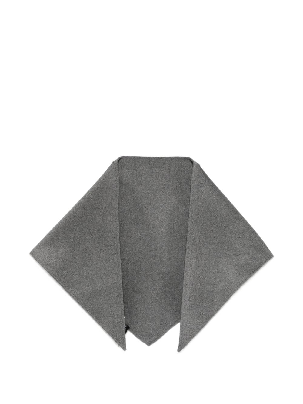 SOEUR Foulard triangolare Jamelia in lana grigio chiaro 