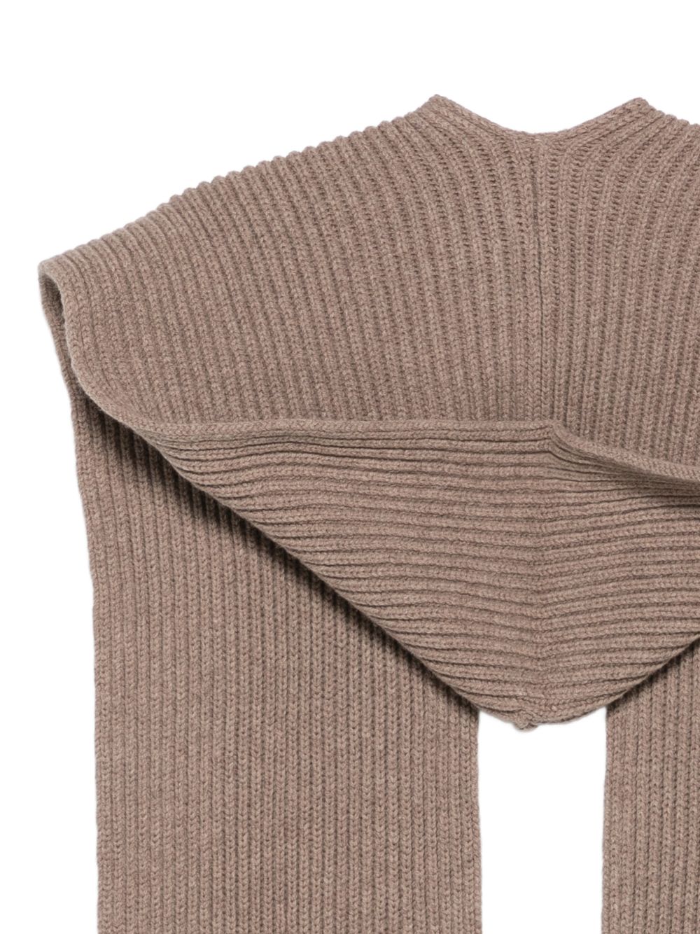 SOEUR Loretta sciarpa beige con cappuccio 