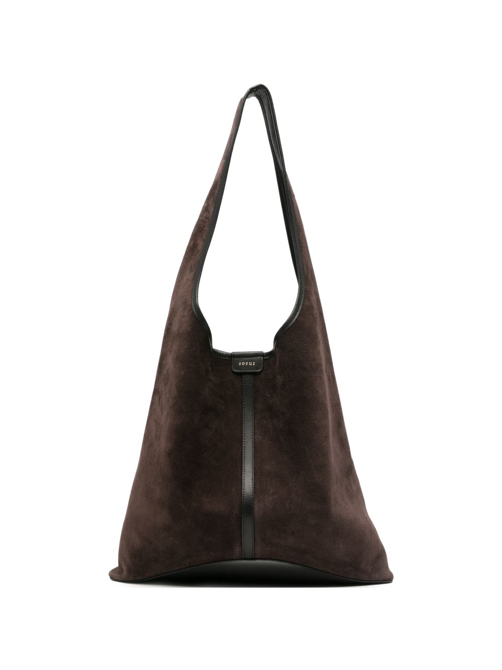 SOEUR Borsa Delice in suede marrone 
