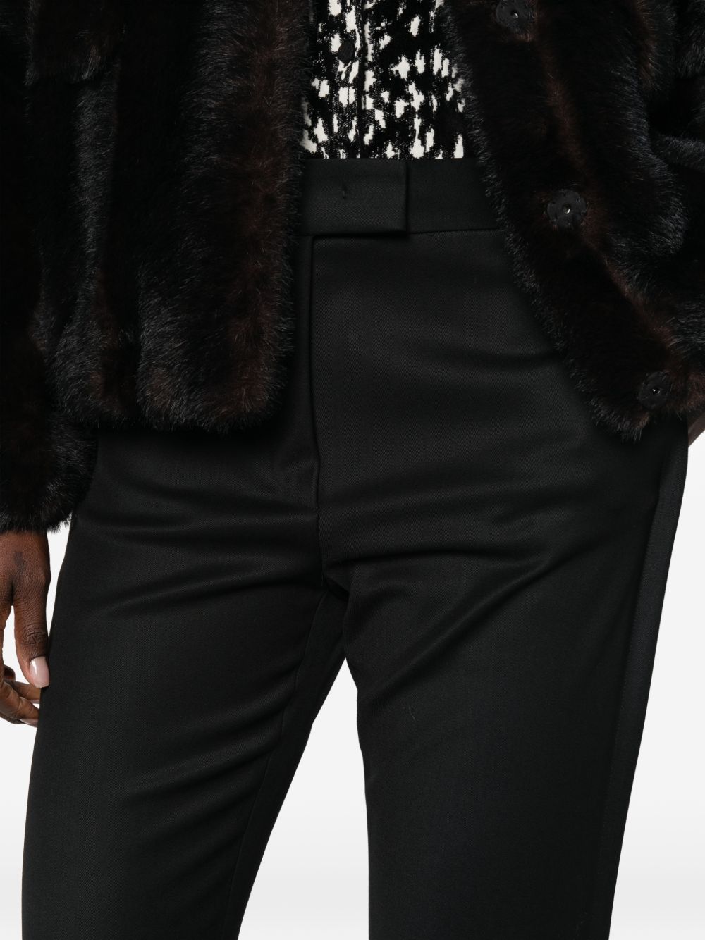 SPORTMAX Pantaloni GUGLIA eleganti in lana neri 
