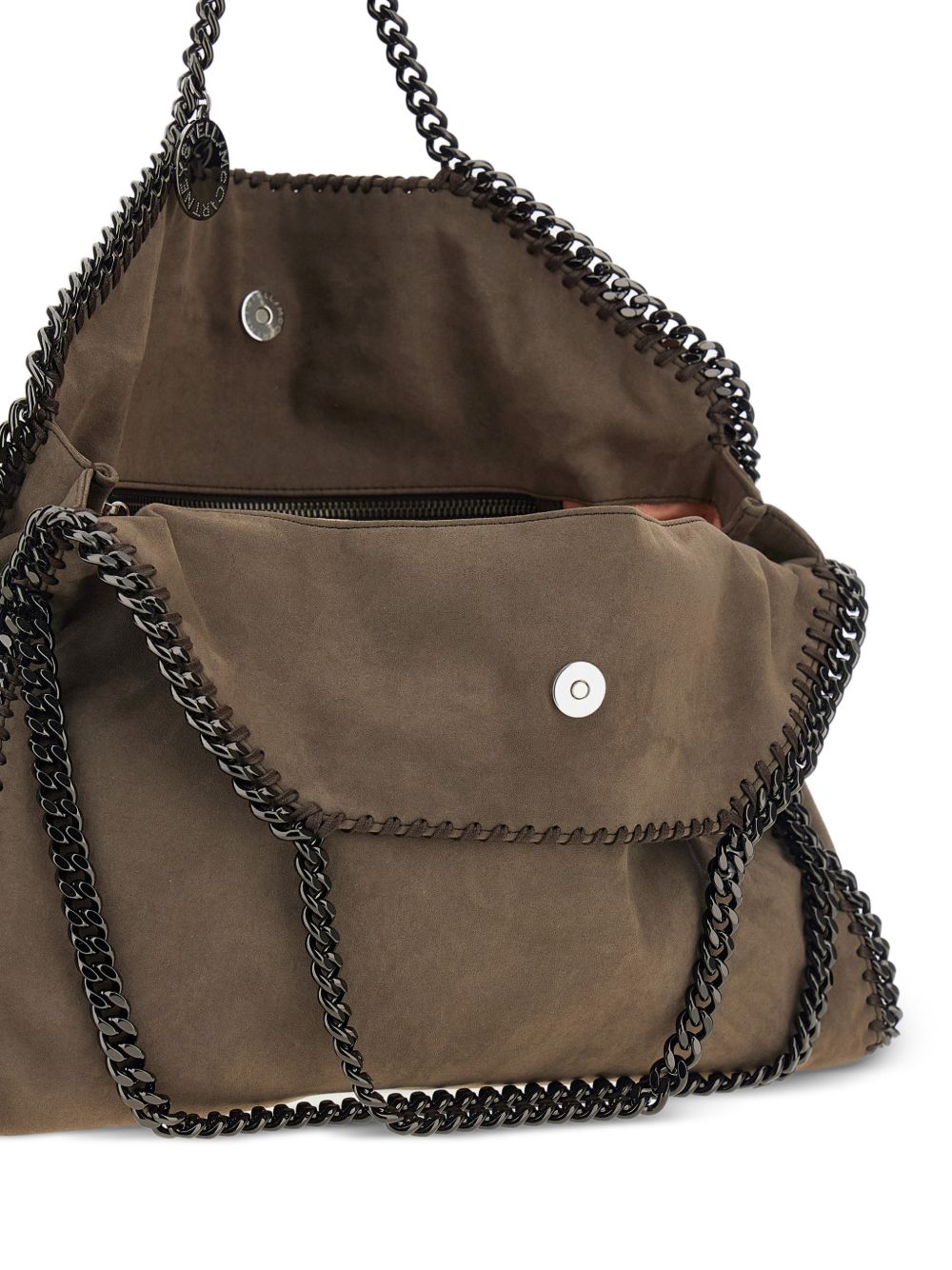 STELLA MCCARTNEY Borsa tote Falabella 3 grigia in microfibra vegana 