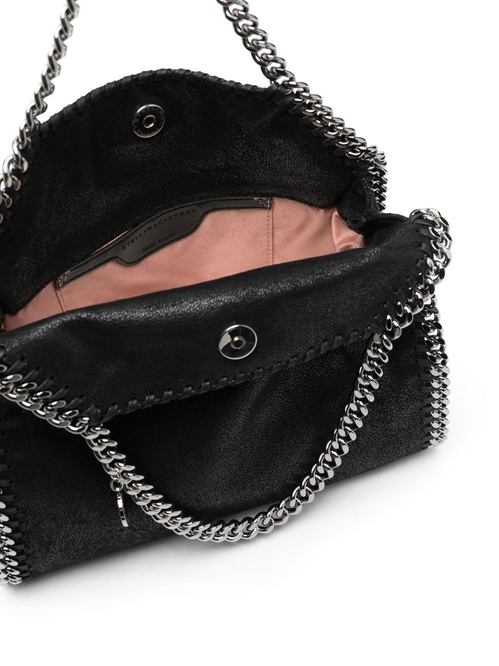 STELLA MCCARTNEY Borsa mini 'Falabella' tote a mano con catena silver 