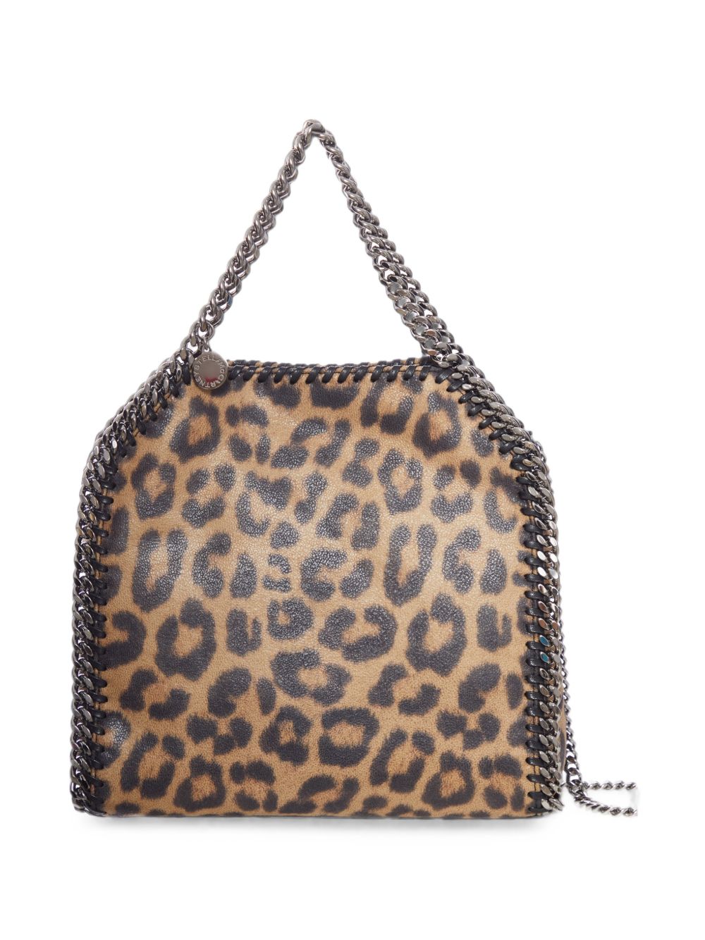 STELLA MCCARTNEY Borsa Mini Falabella leopardata color Burnt Almond 