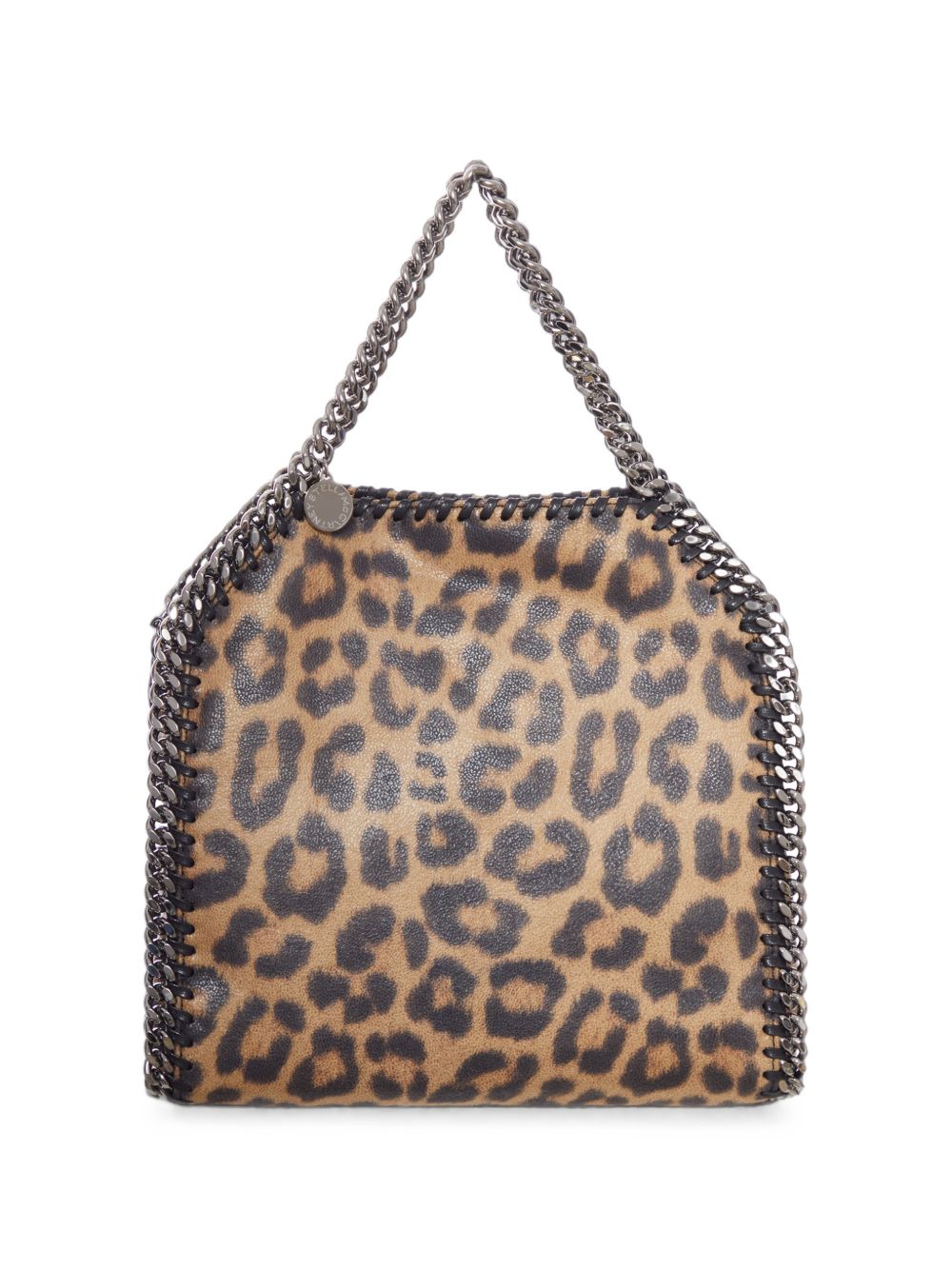 STELLA MCCARTNEY Borsa Mini Falabella leopardata color Burnt Almond 