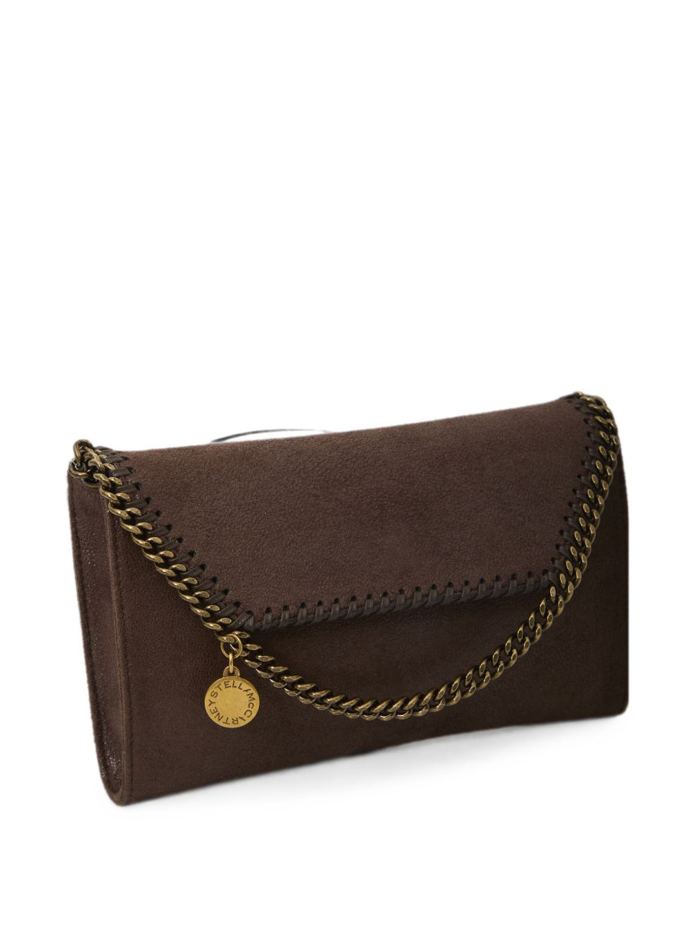 STELLA MCCARTNEY Borsa Portafoglio Falabella marrone con catena 