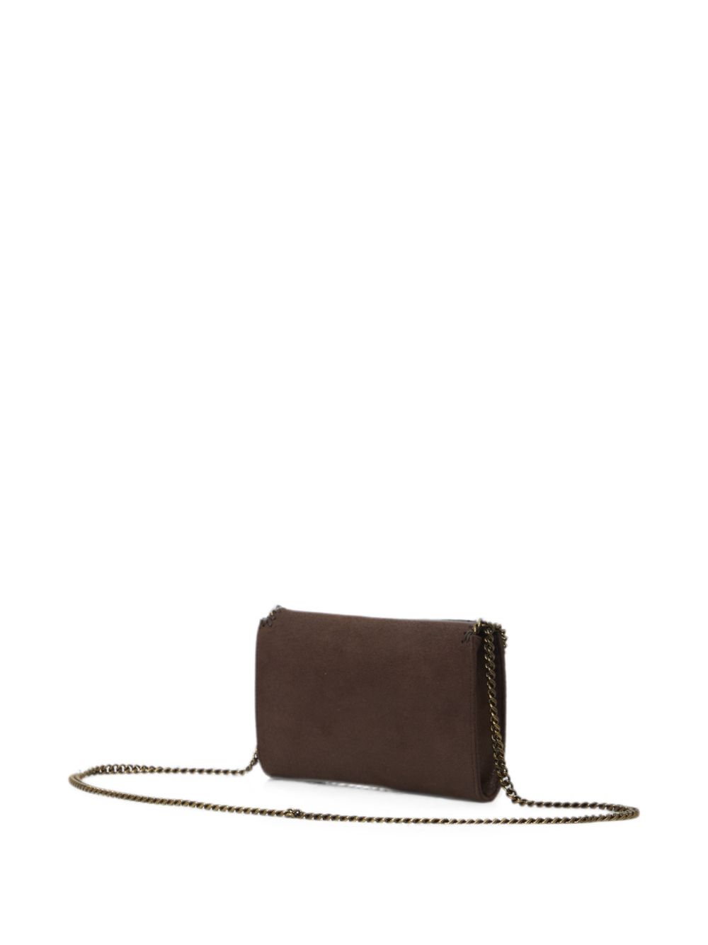STELLA MCCARTNEY Borsa Portafoglio Falabella marrone con catena 
