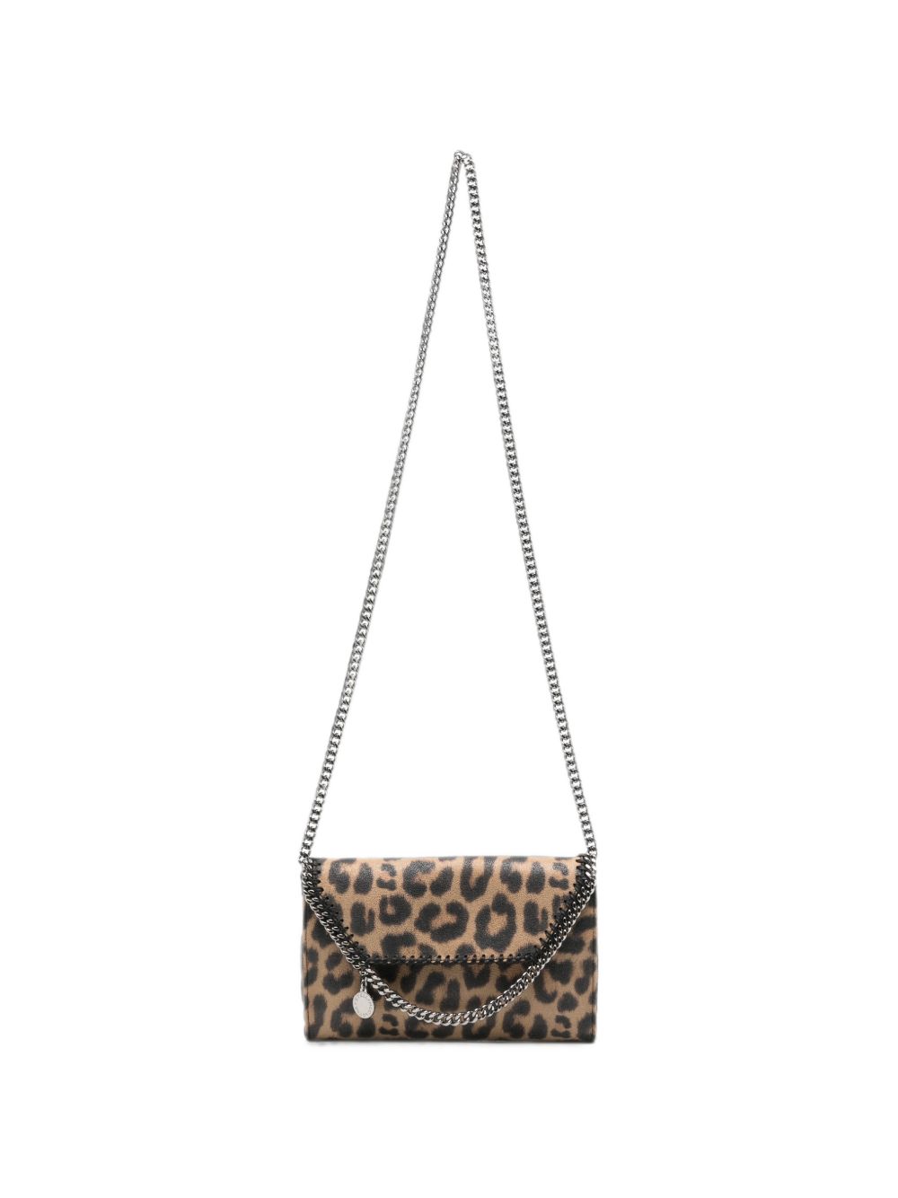 STELLA MCCARTNEY Borsa Portafoglio Falabella leopardata con catena 