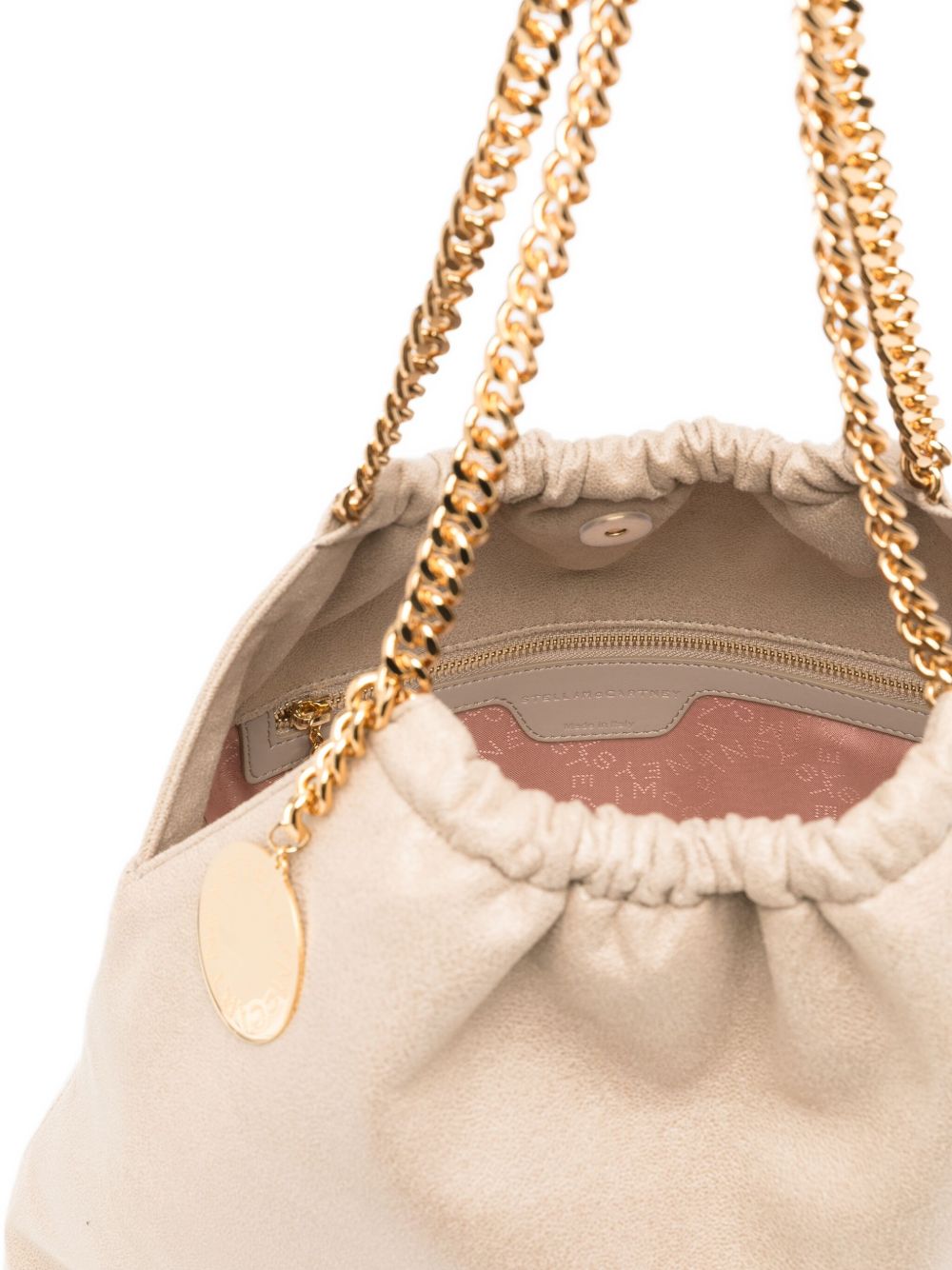 STELLA MCCARTNEY Borsa a spalla Falabella Drawstring beige 