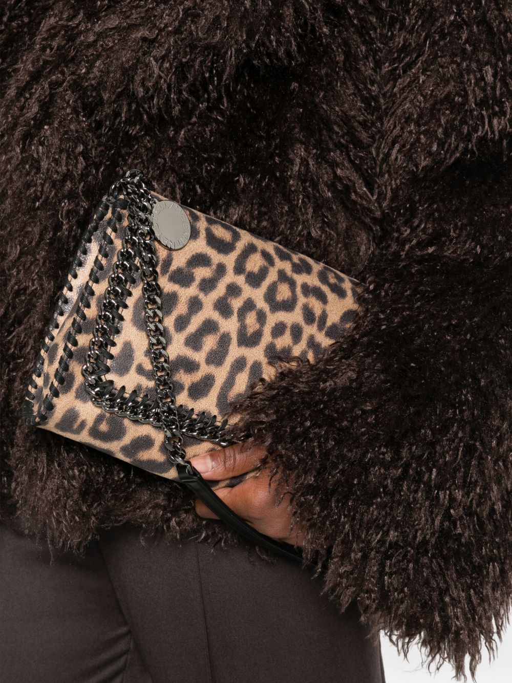 STELLA MCCARTNEY Borsa a Tracolla Leopardata 