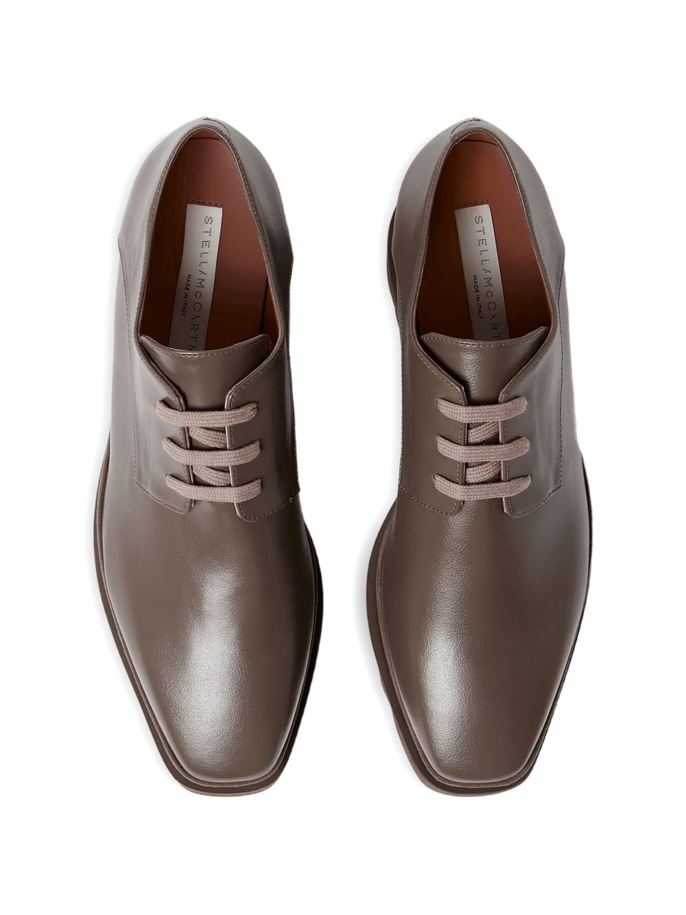 STELLA MCCARTNEY Sneakers platform Elyse marroni in pelle vegana 