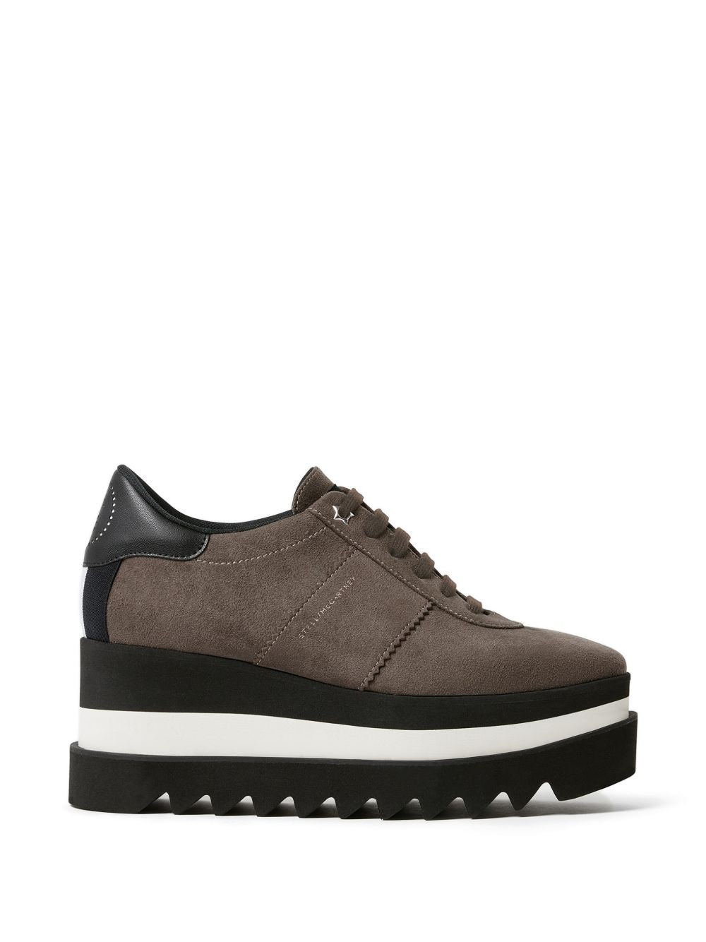 STELLA MCCARTNEY Sneakers platform con suola dentellata e logo laterale 