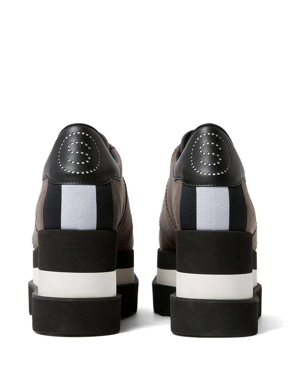 STELLA MCCARTNEY Sneakers platform con suola dentellata e logo laterale 