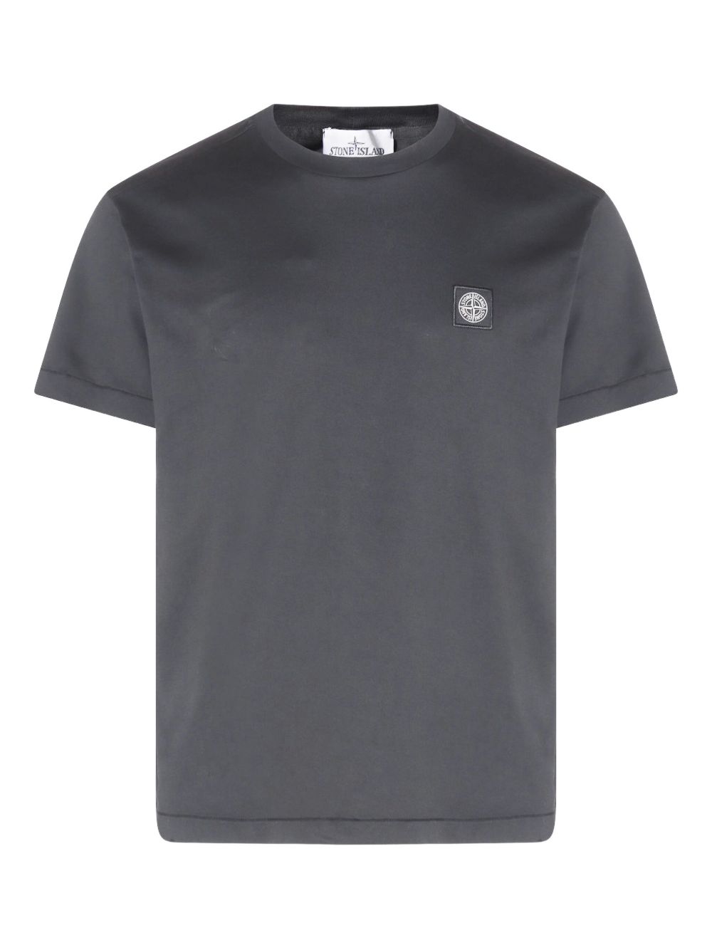 STONE ISLAND T-shirt in cotone girocollo con logo 