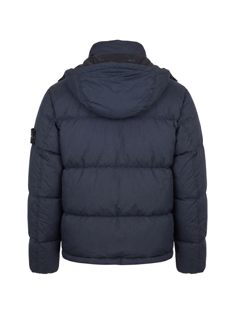 STONE ISLAND Giacca piumino trapuntata uomo blu con cappuccio 