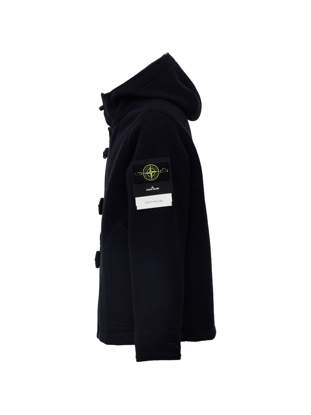 STONE ISLAND Montgomery blu in lana con cappuccio 