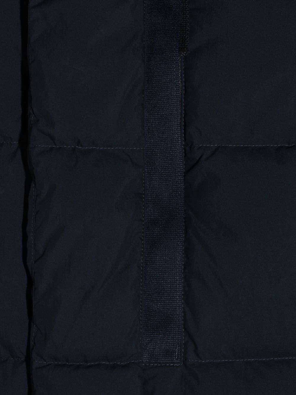 STONE ISLAND Piumino blu a collo alto firmato Stone Island 