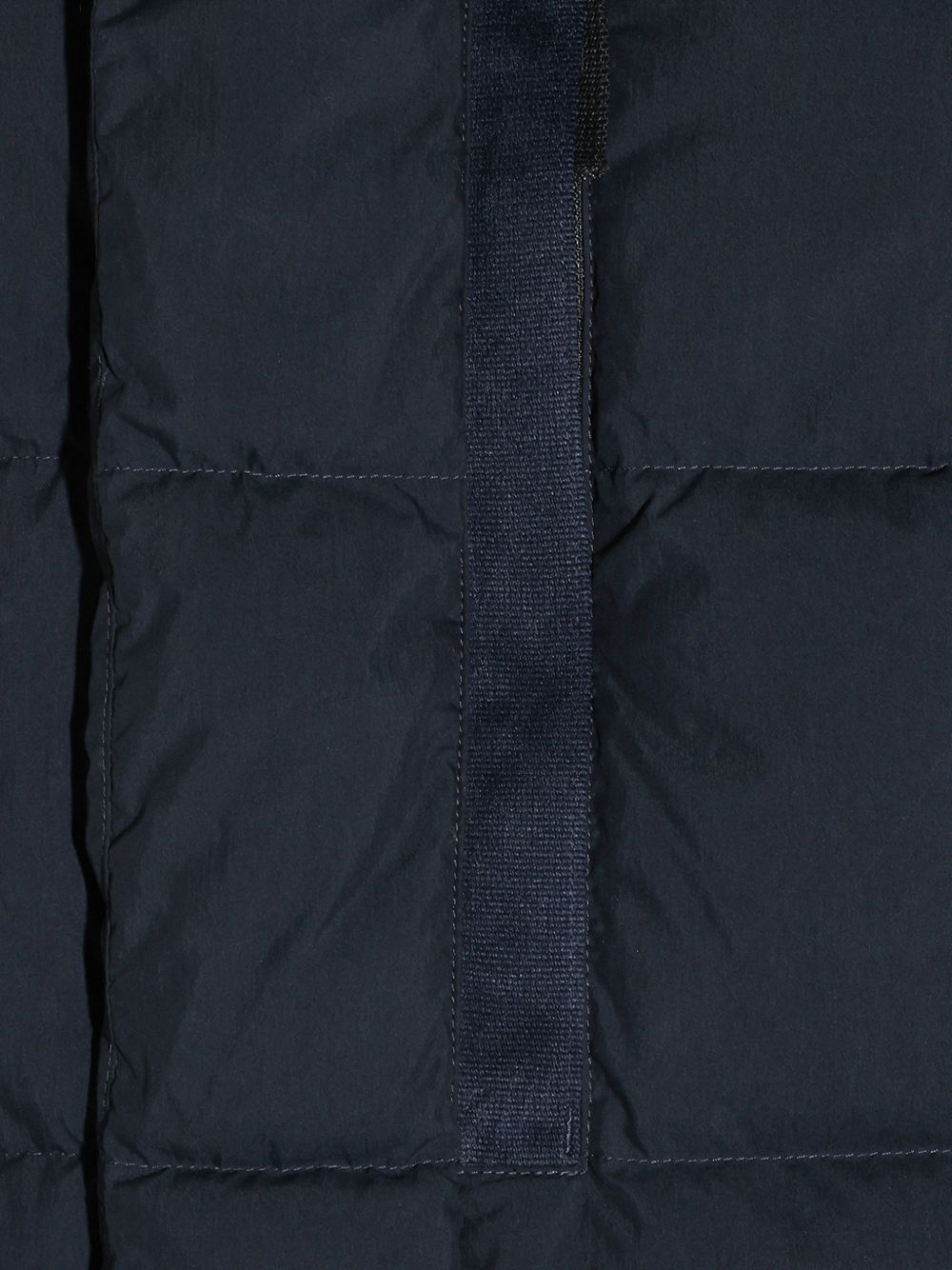 STONE ISLAND Piumino blu a collo alto firmato Stone Island 