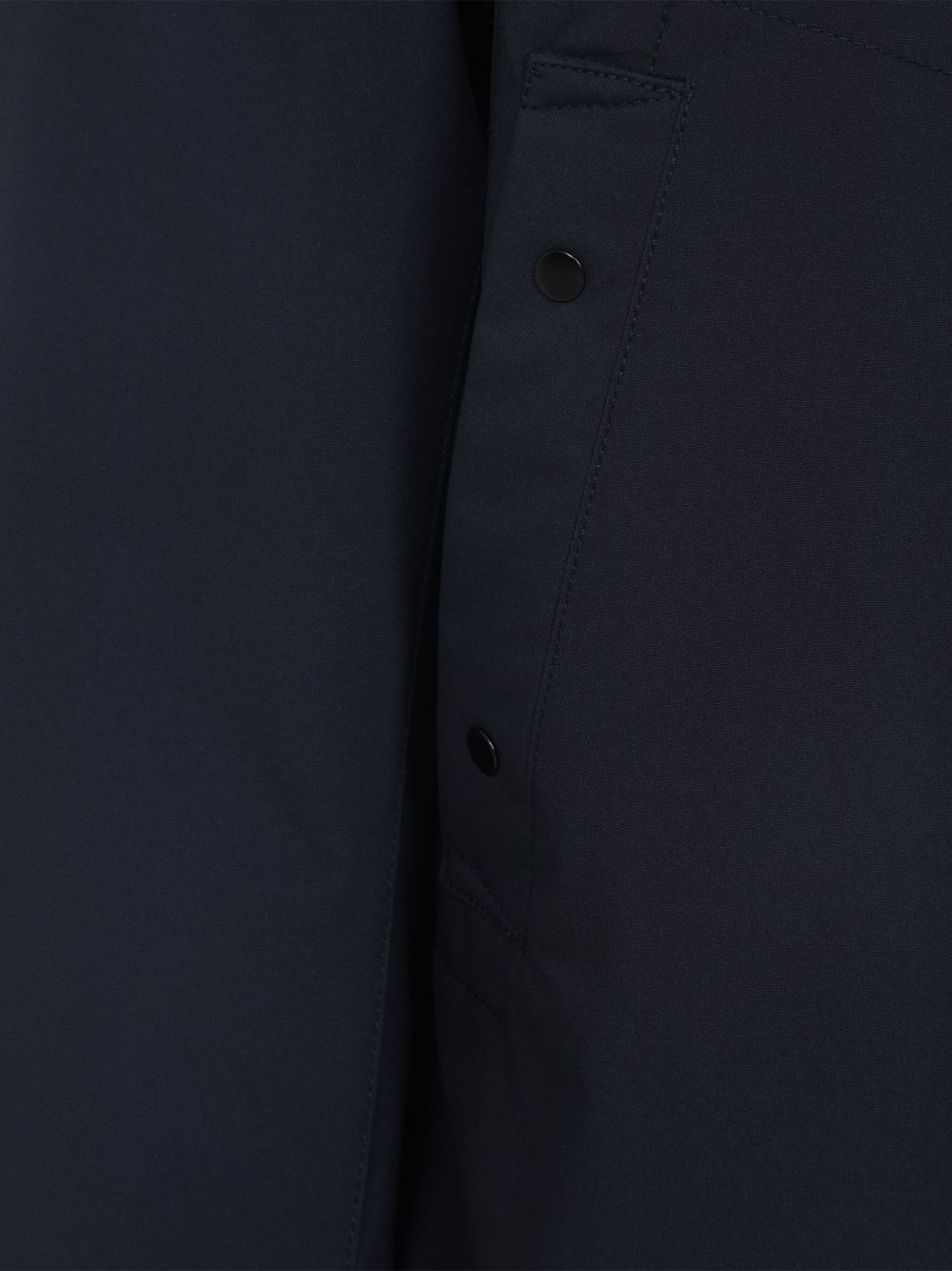 STONE ISLAND Giacca blu imbottita con cappuccio 
