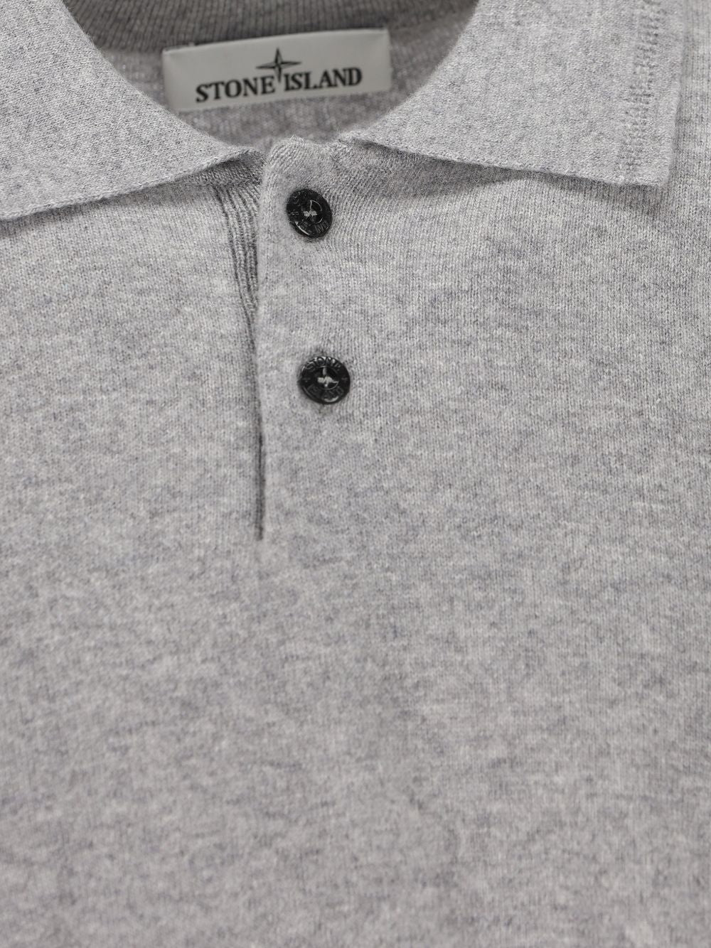 STONE ISLAND Polo in Lana Grigia 